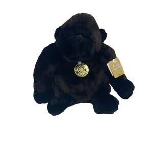 Loveable Huggable Limited Edition Monkey Gorilla Dark Brown 11"